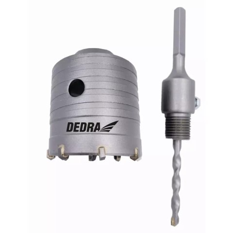 Wiertło koronkowe 65mm hm z uchwytem hex Dedra