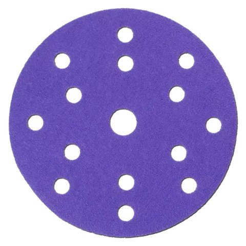 Tarczki ścierne ceramiczne 150mm, #80, rzep, kpl 5szt Dedra