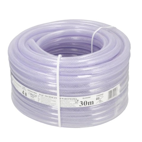 Wąż pvc zbrojony 10x15mm 30m Dedra