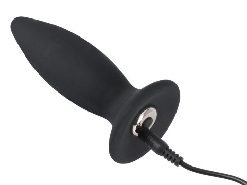 Korek analny wibrujący Black Velvets silikonowy USB 11 cm