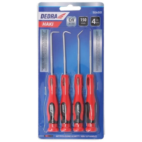 Haki z rękojeścią 4 szt zestaw crv6150 Dedra