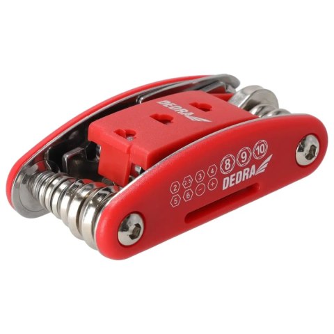 Multitool rowerowy zestaw naprawczy 15szt, crv Dedra