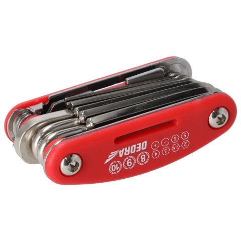 Multitool rowerowy zestaw naprawczy 15szt, crv Dedra