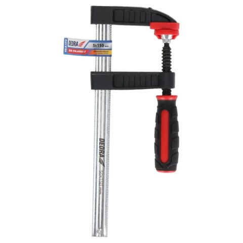 Ścisk stolarski f 300x80mm, 2-materiałowa rękojeść Dedra