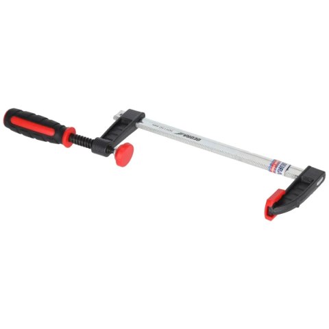 Ścisk stolarski f 300x80mm, 2-materiałowa rękojeść Dedra