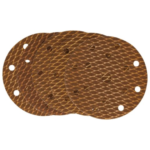 Tarczki ścierne anti-clogg 150mm, #150, rzep, zestaw 5szt Dedra