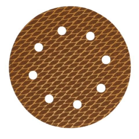 Tarczki ścierne anti-clogg 180mm, #150, rzep, zestaw 5szt Dedra