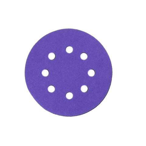 Tarczki ścierne ceramiczne 125mm, #180, rzep, kpl 5szt Dedra