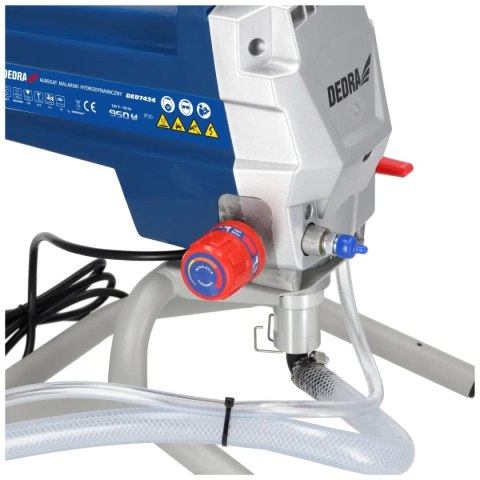 Agregat malarski hydrodynamiczny 950w, 2l/min., wąż 15m, pistolet 517 Dedra