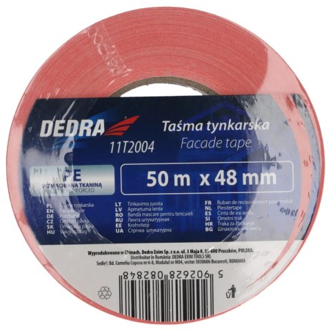 Taśma tynkarska 38mmx50m Dedra
