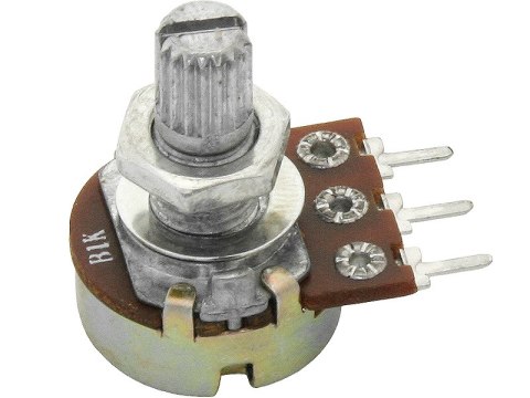 8719# Potencjometr obrotowy 1k ohm b lini l=15mm Blow