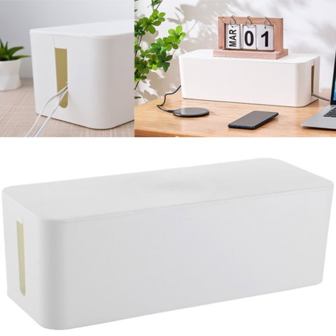 AG963A Organizer na kable listwy biały ATL