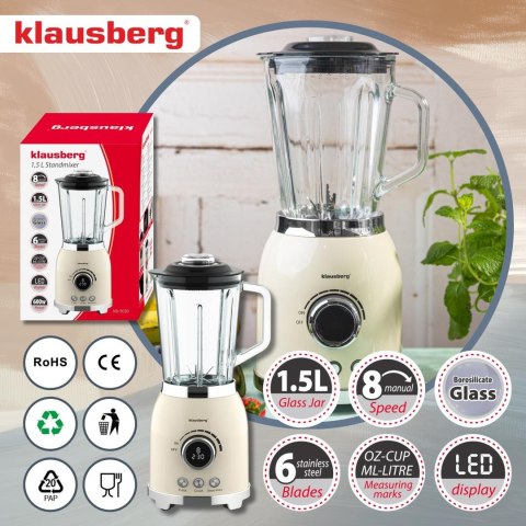 Blender kielichowy 1.5l klausberg Klausberg