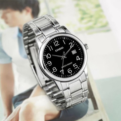 Casio ZEGAREK MĘSKI CASIO MTP-V002D-1BUDF (zd103e) + BOX