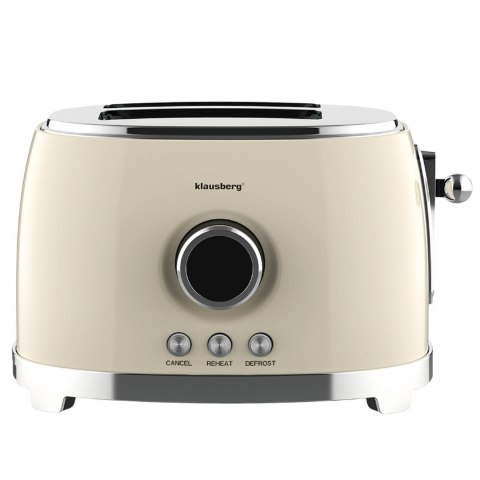 Toster opiekacz, kremowy, 850w, klausberg, kb-9026 Klausberg