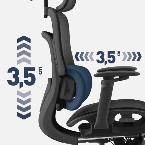 Fotel biurowy z masażem Visioner 8.3 Black