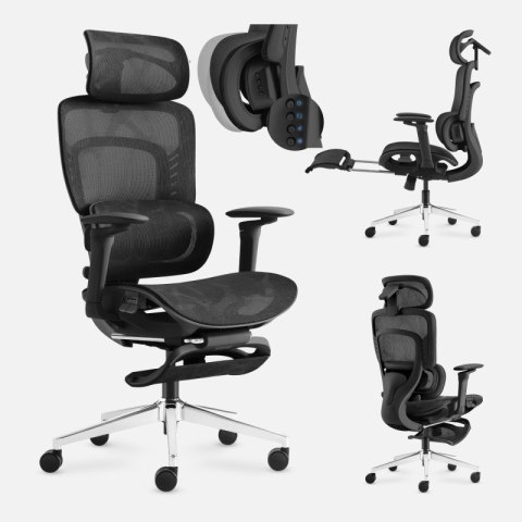 Fotel biurowy z masażem Visioner 8.3 Black