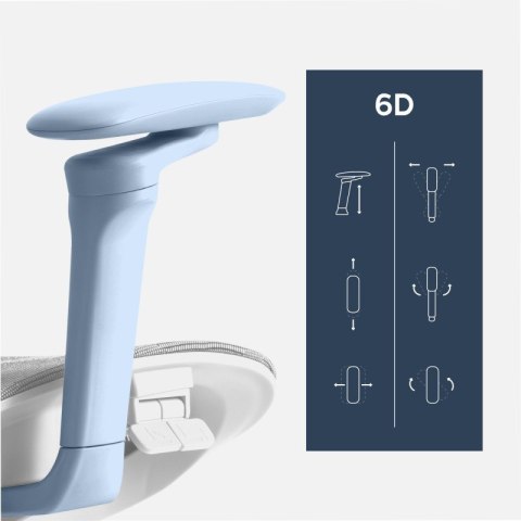 Fotel biurowy z masażem Visioner 8.3 Grey