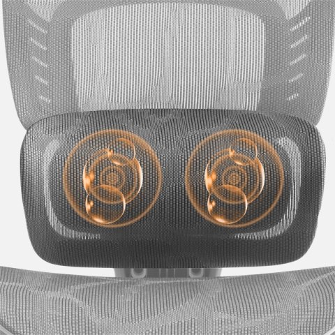 Fotel biurowy z masażem Visioner 8.3 Grey