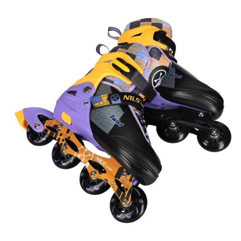 NA13810 ŁYŻWOROLKI TWIST ŻÓŁTE ROZM. L(39-42) NILS EXTREME