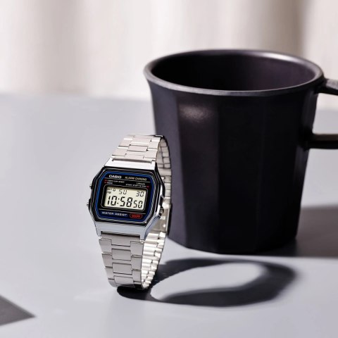 Casio ZEGAREK MĘSKI CASIO A158WA-1D VINTAGE RETRO + BOX