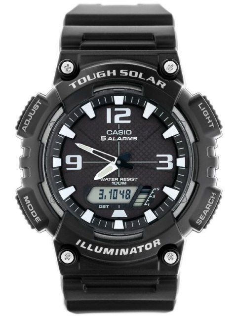 Casio ZEGAREK MĘSKI CASIO AQ-S810W-1AV (zd044h) - SOLAR POWERED + BOX