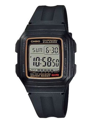 Casio ZEGAREK MĘSKI CASIO F-201WA-9A (zd164a) - KLASYKA + BOX