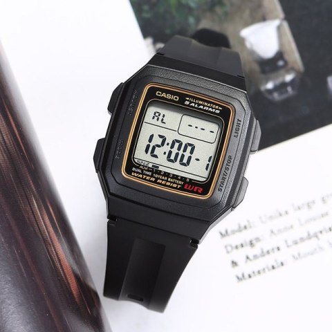 Casio ZEGAREK MĘSKI CASIO F-201WA-9A (zd164a) - KLASYKA + BOX