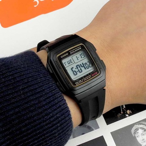 Casio ZEGAREK MĘSKI CASIO F-201WA-9A (zd164a) - KLASYKA + BOX