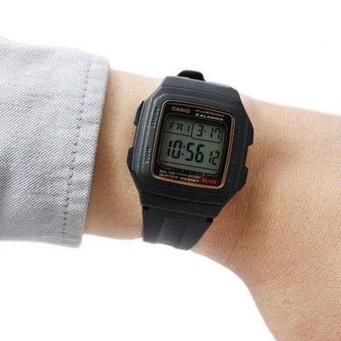 Casio ZEGAREK MĘSKI CASIO F-201WA-9A (zd164a) - KLASYKA + BOX