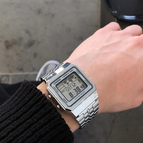 Casio ZEGAREK MĘSKI CASIO VINTAGE A500WA-7 (zd158b) + BOX