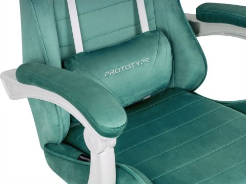 Prototype Fotel obrotowy gamingowy ENZO XL MINT ALCANTARA ICE