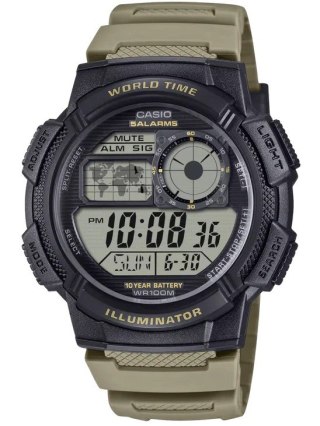 Casio ZEGAREK MĘSKI CASIO AE-1000W-5AVEF (zd073i) - WORLD TIME + BOX