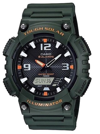 Casio ZEGAREK MĘSKI CASIO AQ-S810W-3AV (zd044k) - SOLAR POWERED + BOX