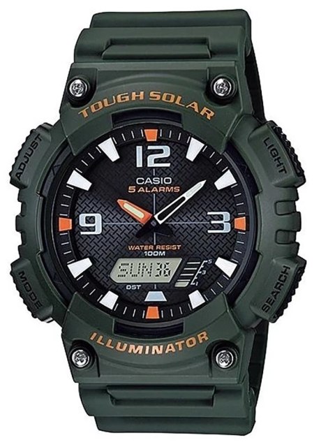 Casio ZEGAREK MĘSKI CASIO AQ-S810W-3AV (zd044k) - SOLAR POWERED + BOX