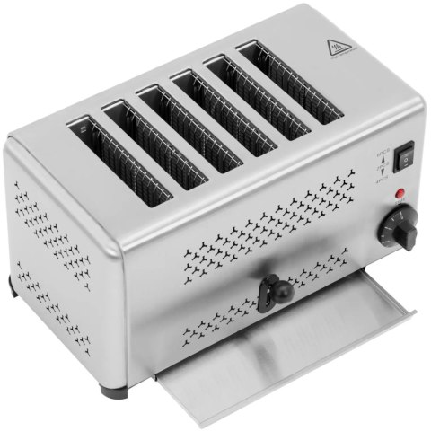 Toster opiekacz kanapkowy do chleba na 6 grzanek 2500 W