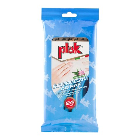 Plak ściereczki do rąk aloes i lotos 24 szt. PLAK