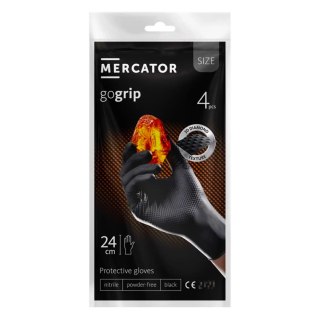 Rękawice nitrylowe czarne mercator gogrip black 4 szt. rozmiar m MERCATOR
