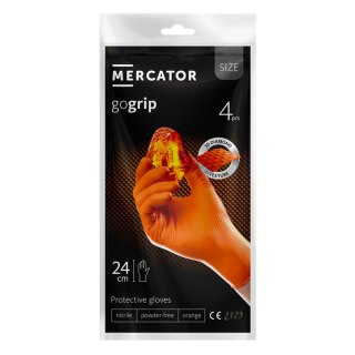 Rękawice nitrylowe mercator gogrip pomarańczowe 4 szt. rozmiar xxl MERCATOR