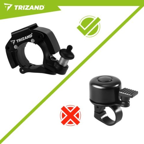 Dzwonek do roweru mechaniczny 7,5x4,5x2cm Trizand TRIZAND