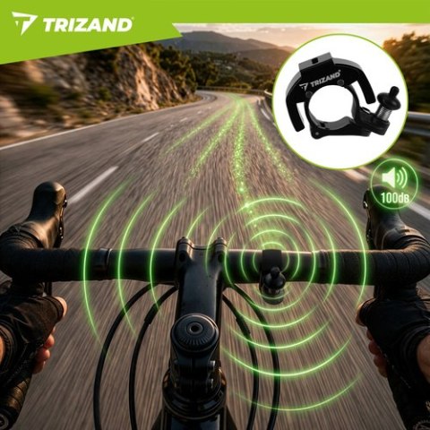 Dzwonek do roweru mechaniczny 7,5x4,5x2cm Trizand TRIZAND