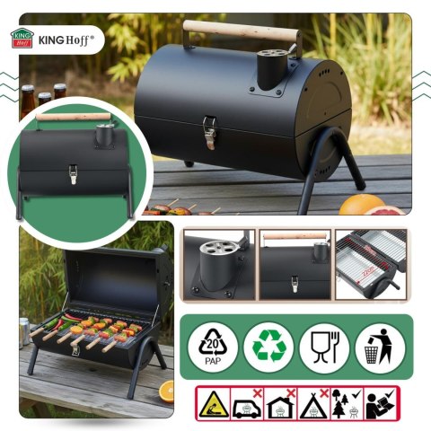 Grill bbq przenośny, kinghoff kh-2032 KINGHoff