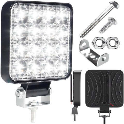 Lampa robocza halogen led 48w szperacz naświetlacz wodoodporna 16 diod RTO