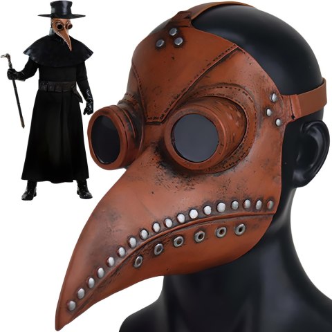 Maska doktor plaga kruka ptaka lateksowa na halloween przebranie cosplay -o176 RTO