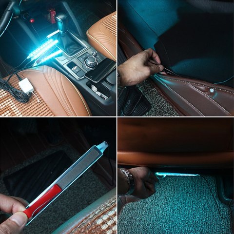 Oświetlenie 12 led do samochodu auta listwa taśma -m005 RTO