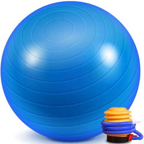 Piłka gimnastyczna rehabilitacyjna 65cm fitness do ćwiczeń duża joga+pompka -s062 RTO