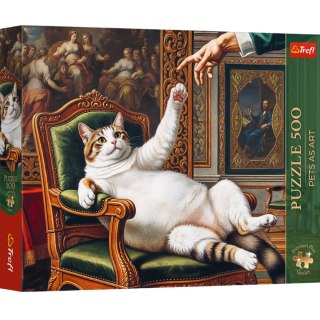 Puzzle - 500 - Premium Plus - Pets as Art: Jego Puszysta Wysokość - Trefl 37627 TREFL PUZZLE