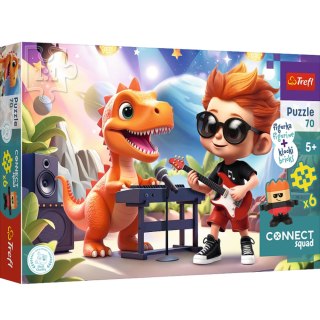 Puzzle - 70 - Connect Joe - Figurka i 6 klocków - Connect Squad - Trefl 53025 Inne