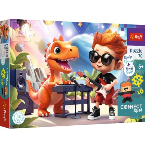 Puzzle - 70 - Connect Joe - Figurka i 6 klocków - Connect Squad - Trefl 53025 Inne