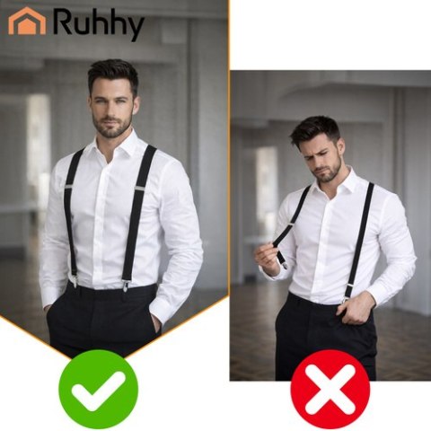 Szelki do utrzymania koszuli - szerokie Ruhhy RUHHY
